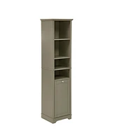 64" Multipurpose Storage Cabinet (w/ Laundry Hamper, Hidden Storage
