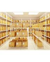 2 Pack 3 Tier Shelf Wire Shelving Unit, 2P-3TWL1848-w-lkj