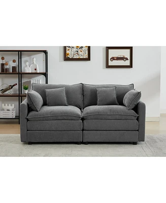 Modular Sectional Sofa,2-Seater Sofa, Modern L-Shaped Sofa for Living Room Bedroom Apartment