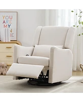 29.5" Wingback Swivel Recliner Rocker