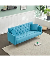 71" Convertible Double Folding Living Room Sofa Bed