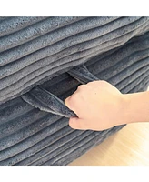 Comfy Bean Bag Chair, Armrests, Oversized Lazy Floor Sofa