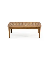 Willowbrook Acacia Wood Loveseat & Coffee Table Set
