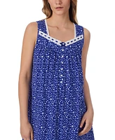 Eileen West Women's Cotton Printed Embellished Chemise