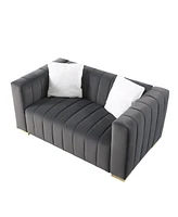 Gray Chesterfield Sofa