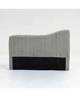 Gray Modular Sofa Arm/Back Module