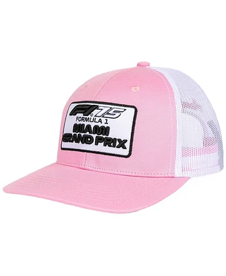 Insomniac Men's Pink F1 2025 Miami Grand Prix Patch Trucker Adjustable Hat