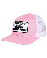 Insomniac Men's Pink F1 2025 Miami Grand Prix Patch Trucker Adjustable Hat