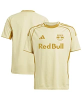 Adidas Big Boys and Girls Tan New York Red Bulls 2025 One Planet Pre-Match Jersey