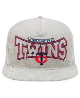 New Era Men's Gray Minnesota Twins Corduroy Golfer Snapback Hat
