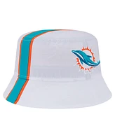 New Era Men's White Miami Dolphins Helmet Bucket Hat