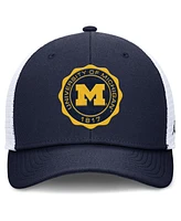 Jordan Men's Navy/White Michigan Wolverines Rise Trucker Adjustable Hat