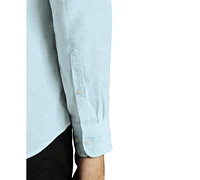 Charles Tyrwhitt Men's Slim Fit Long Sleeve Linen Button-Front Shirt