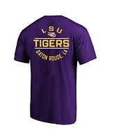 Fanatics Men's Purple Lsu Tigers Big Tall Fast Break 2 Hit T-Shirt
