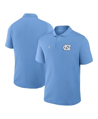 Jordan Men's Carolina Blue North Tar Heels Primetime Victory Primary Logo Performance Polo Shirt