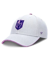 Fanatics Men's White Vegas Golden Knights Authentic Pro Hockey Fights Cancer Adjustable Hat