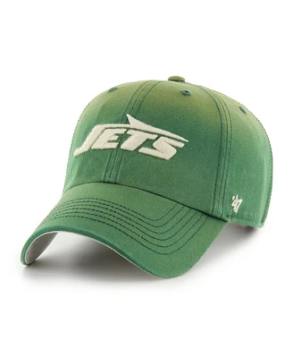 '47 Brand Men's Green New York Jets Dusted Relaxed Clean Up Adjustable Hat