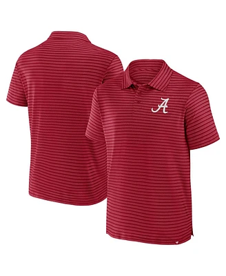 Fanatics Men's Crimson Alabama Tide Victory Calls Stripe Polo Shirt