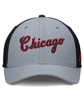 Nike Men's Gray/Navy Chicago White Sox Rise Swoosh Performance Flex Hat