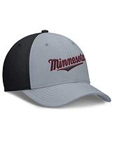 Nike Men's Navy/ Minnesota Twins Rise Swoosh Performance Flex Hat