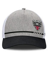 Fanatics Men's Heather Gray D.c. United Low Block Trucker Adjustable Hat