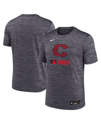 Nike Men's Black Cincinnati Reds 2025 City Connect Authentic Collection Velocity Performance T-Shirt