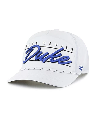 '47 Brand Men's White Duke Blue Devils Condor Hitch Brrr Adjustable Hat