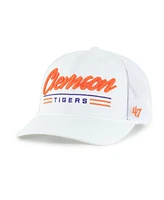 '47 Brand Men's White Clemson Tigers Garner Rope Trucker Adjustable Hat