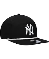New Era Men's Black New York Yankees Golfer Snapback Hat