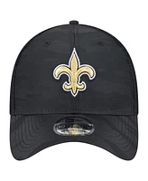 New Era Men's Black Orleans Saints Active Camo 39THIRTY Flex Hat