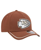 New Era Men's Brown Kansas City Chiefs Motorsport 9FORTY Adjustable Hat