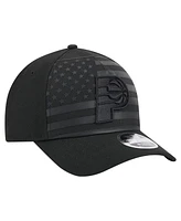 New Era Men's Black Indiana Pacers Game Day Flag A-Frame 9FORTY Adjustable Hat