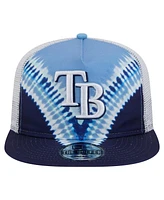 New Era Men's Tampa Bay Rays Tie-Dye Golfer Trucker Adjustable Hat