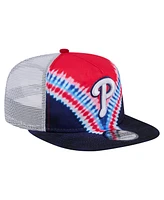 New Era Men's Philadelphia Phillies Tie-Dye Golfer Trucker Adjustable Hat