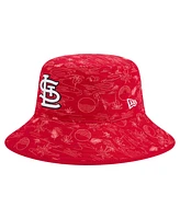 New Era Men's Red St. Louis Cardinals 2025 Spring Training All Over Print Bucket Hat
