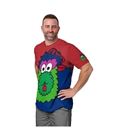 Foco Men's Red/Royal Philadelphia Phillies Big Logo Mascot T-Shirt