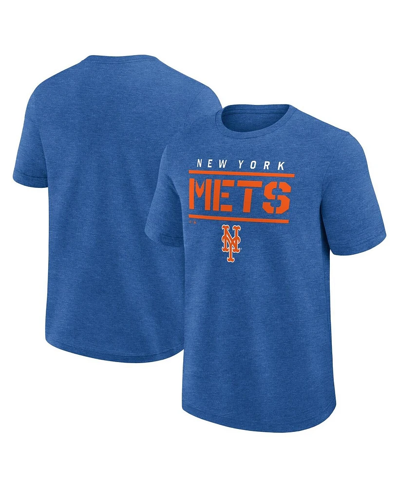 Fanatics Men's Heather Royal New York Mets Top Notch T-Shirt
