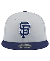 New Era Men's Gray/Navy San Francisco Giants 2-Tone Color Pack 9FIFTY Snapback Hat