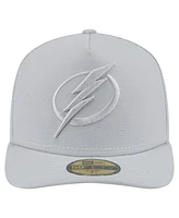 New Era Men's Gray Tampa Bay Lightning Color Pack A-Frame 59FIFTY Fitted Hat