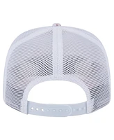 New Era Men's White Pittsburgh Pirates Flamingo Mesh Back 9SEVENTY Stretch-Snap Hat