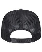 New Era Men's Black Minnesota Twins Adventure Drinks Pattern 9SEVENTY Stretch-Snap Hat