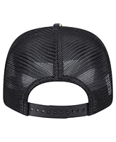 New Era Men's Navy/Black Miami Dolphins Adventure Drinks Pattern 9SEVENTY Stretch snap Hat