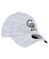 New Era Men's White Colorado Rockies Graded 39THIRTY Flex Hat