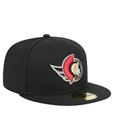 New Era Men's Black Ottawa Senators Core 59FIFTY Fitted Hat