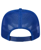 New Era Men's Royal New York Giants Main Trucker 9SEVENTY Stretch snap Hat
