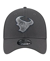 New Era Men's Graphite Houston Texans Main 39THIRTY Flex Hat