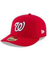 New Era Men's Red Washington Nationals National Baseball Hall of Fame Low Profile 59FIFTY Fitted Hat