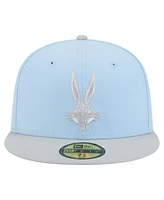 New Era Men's Light Blue/Gray Looney Tunes Two-Tone Color Pack 59FIFTY Fitted Hat