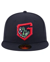 New Era Men's Navy Gwinnett Stripers Authentic Collection 59FIFTY Fitted Hat