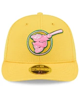 New Era Men's Yellow San Diego Padres City Connect Batting Practice Low Profile 59FIFTY Fitted Hat